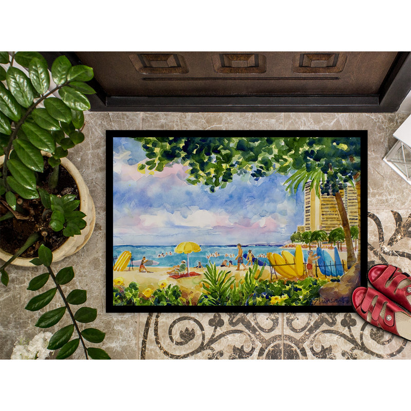 Tapis de porte d’intérieur anti-dérapant condo, Rectangle 1 pi 6 po x 2 pi 3 po