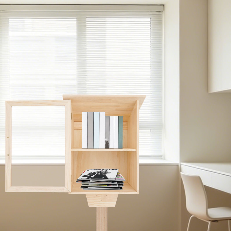Petite armoire à livres en bois