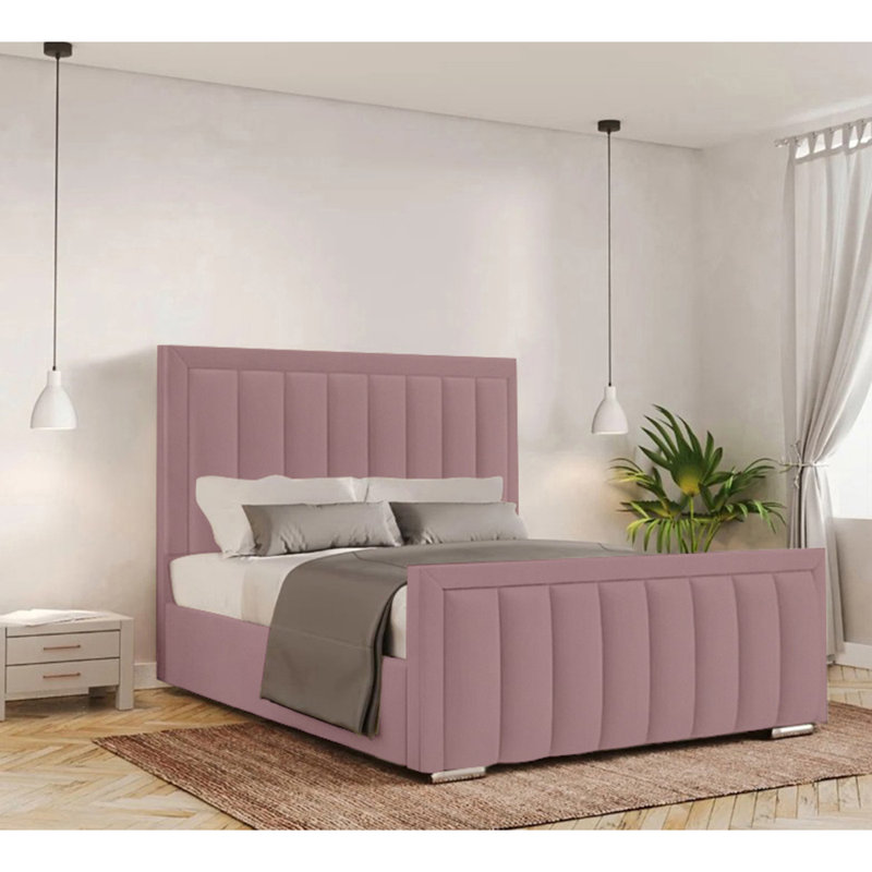 Yatton Upholstered Bed, Single (3'), Lilac
