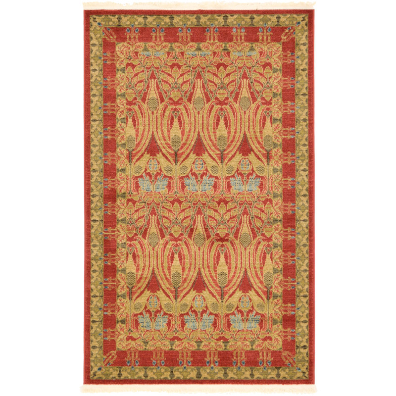 Moore Ikat Indoor Rug, Rectangle 3'3" x 5'3"