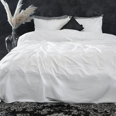 Solid Colour Duvet Cover Set with Pillowcases