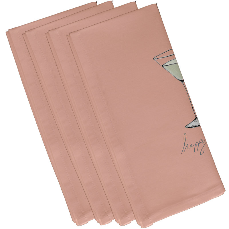 Ensemble de serviettes 4 pièces Josefien, Corail