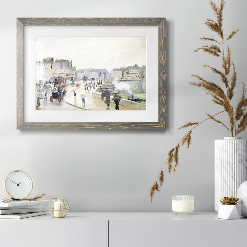 Le Pont Neuf, 1872, H 14 po x l 20 po x P 1,5 po, Gris