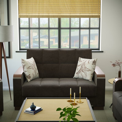 Causeuse rembourrée en bois avec rangement Primenest Zenaero X Collection