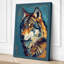 Expressive Wolf Modern - Wrapped Canvas-2057316330-2057316340