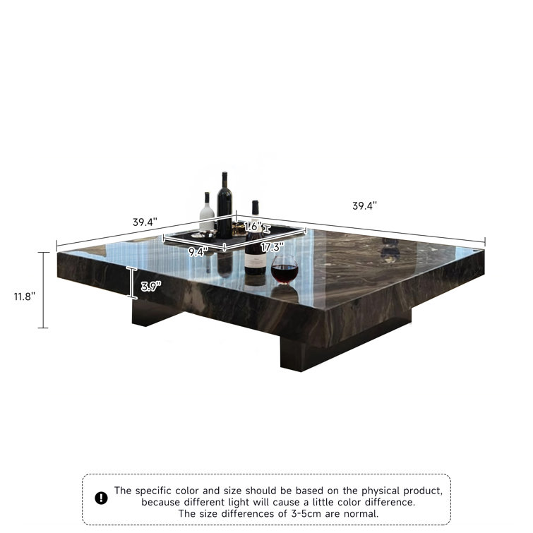 Briamarie Square Sintered Stone Coffee Table