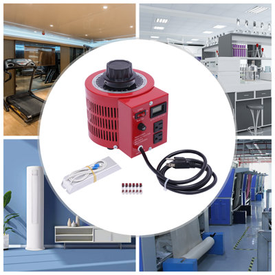 Régulateur de tension CA 2000 VA, transformateur de tension variable automatique, contrôleur de tension élévateur/abaisseur pour équipement industriel de laboratoire
