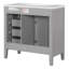 Meuble-lavabo 36 po avec lavabo, armoire de salle de bain avec tiroirs, structure solide et panneau de fibres à densité moyenne-877870380