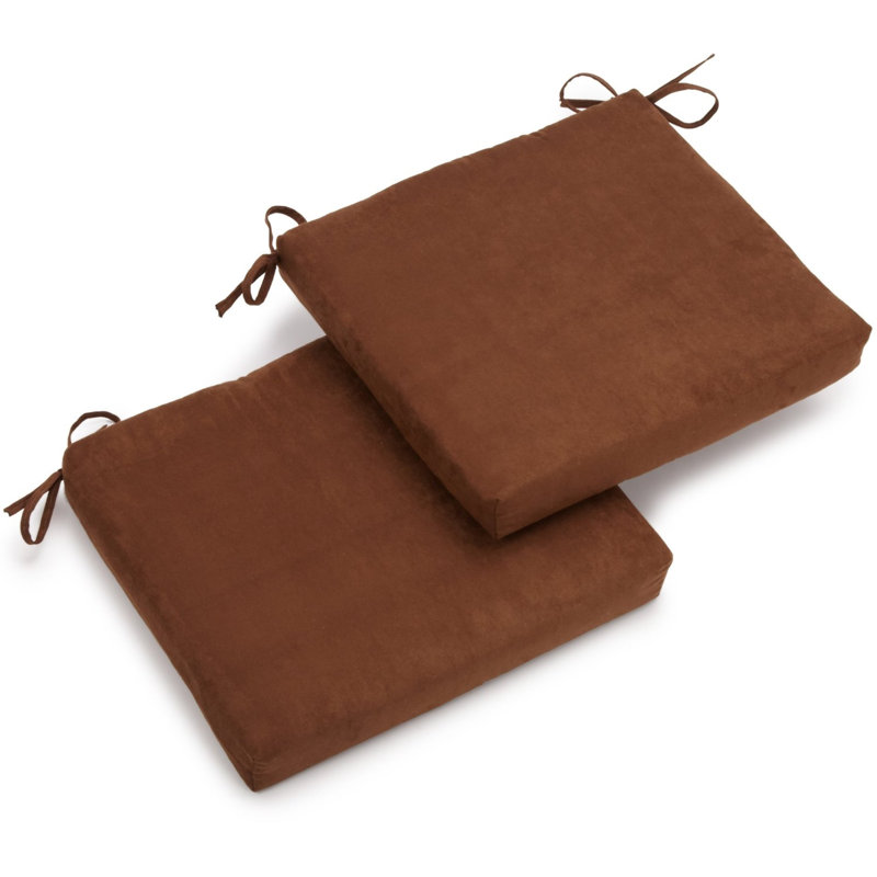 Coussin de chaise de salle à manger d'intérieur, Chocolat, Twill
