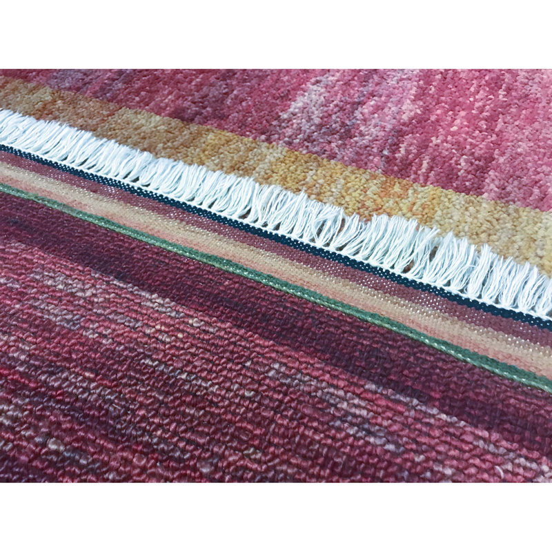 Hand-Knotted High-Quality Red Area Rug