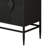 31.50" Modern 2 Door Wooden Storage Cabinet Accent Cabinet With Metal Leg Featuring Two-Tier Storage, For Living Room, Entryway And Dining Room, Painted In Black