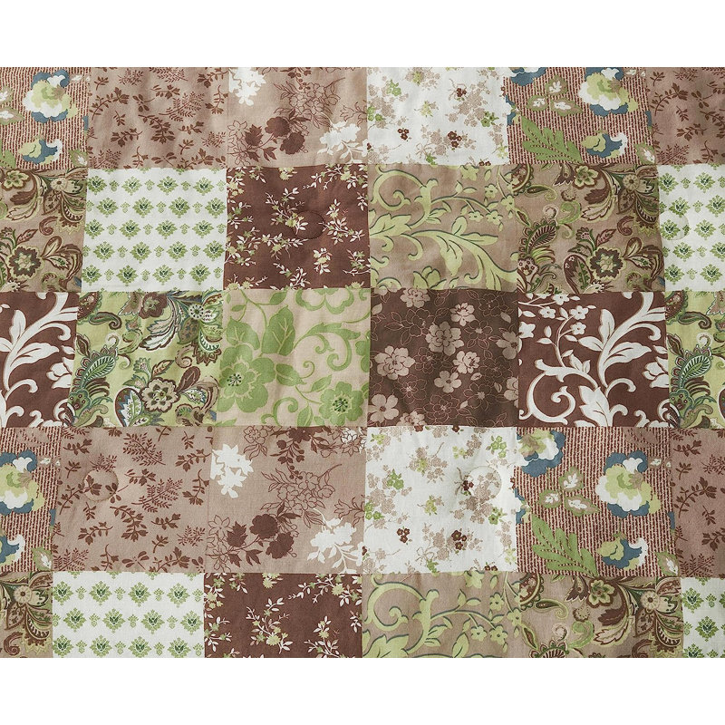 Queen Brown Cotton Down Alternative Bohemian Comforter Set