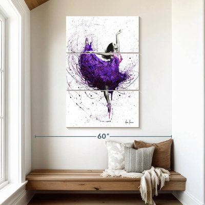 Ballet de pluie mauve