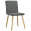  Ensemble de 4 chaises de salle à manger gris foncé