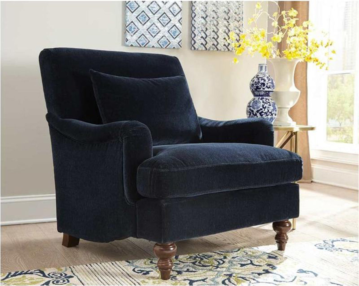 Canora Grey Ameliarae Velvet Armchair Wayfair