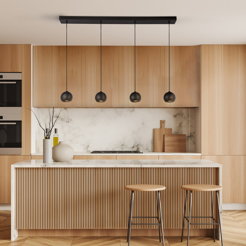 Baez 4-Light Kitchen Island Chandelier