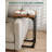 Modern Style C-Shaped Sofa Side Table - Waterproof And Scratch-Resistant, Metal Frame, Retro Brown.