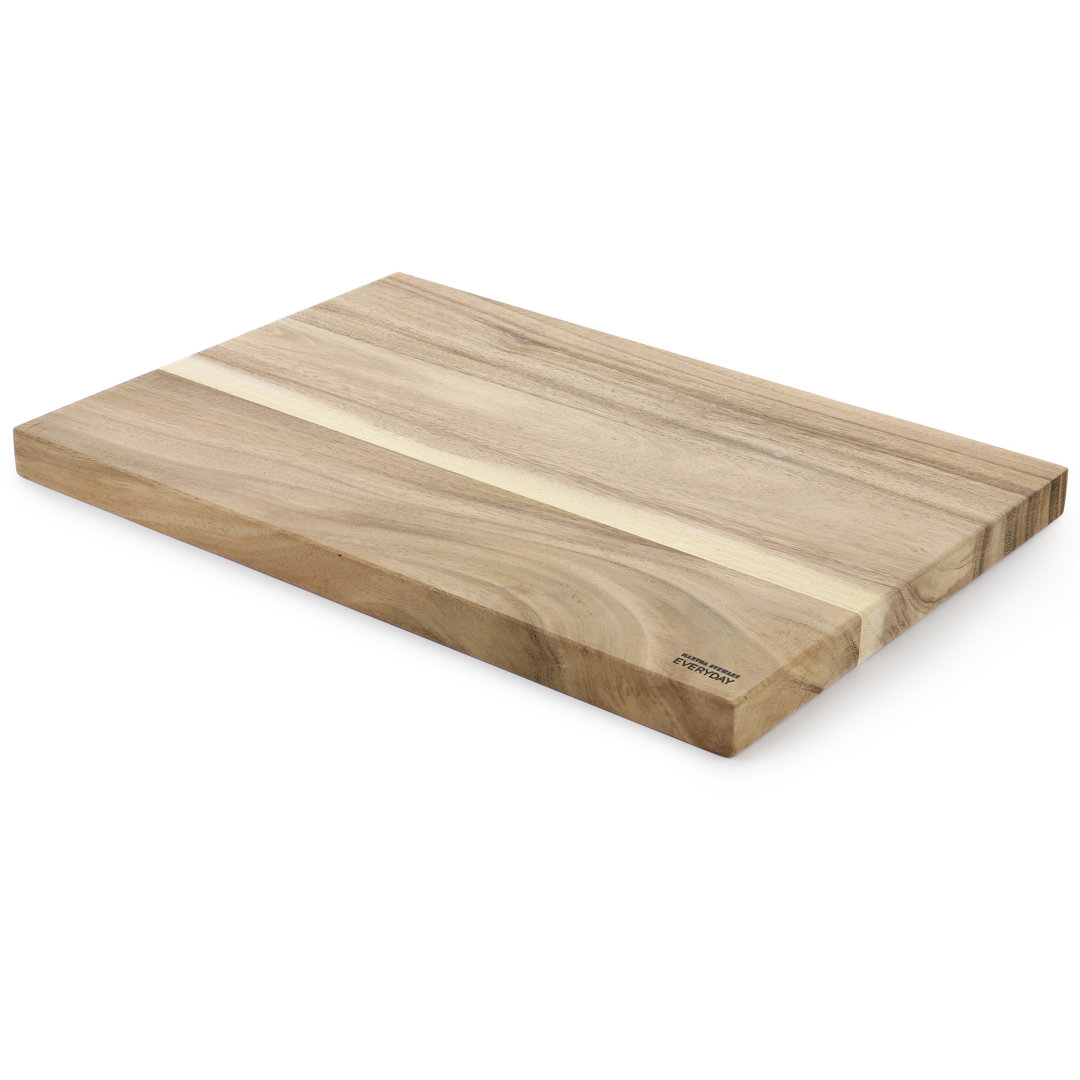 Martha Stewart Everyday Westhaven 18.9 x 12.8 Inch Rectangle Acacia Wood Cutting Board Martha Stewart Everyday