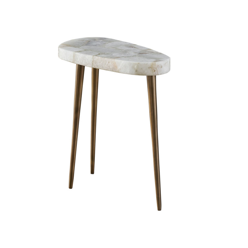 Fino Marble End Table, 18" H x 19" W x 10" D