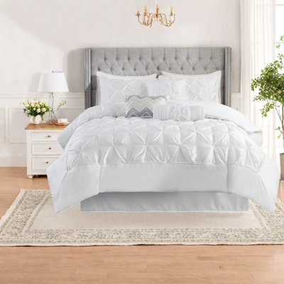 Ensemble de literie élégant en polyester, style moderne pour chambre à coucher