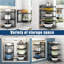 7-Tier Adjustable Heavy Duty Pan Organizer Rack