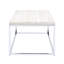 Table basse en chêne et en chêne avec motif rectangulaire