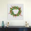 Festive Christmas Wreath Abstract Colorful Vibrant Nature Winter Wall Art Print 1 Piece Wrapped Canvas Wall Art-1866444463