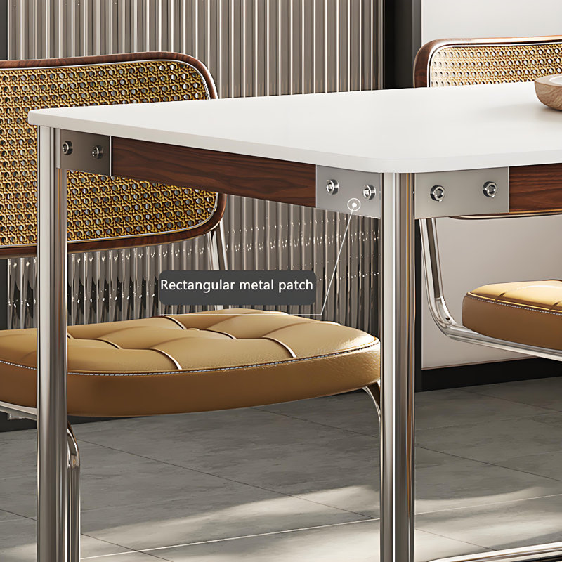 Table de salle à manger rétro, H 29,52 po x L 55,11 po x l 31,49 po