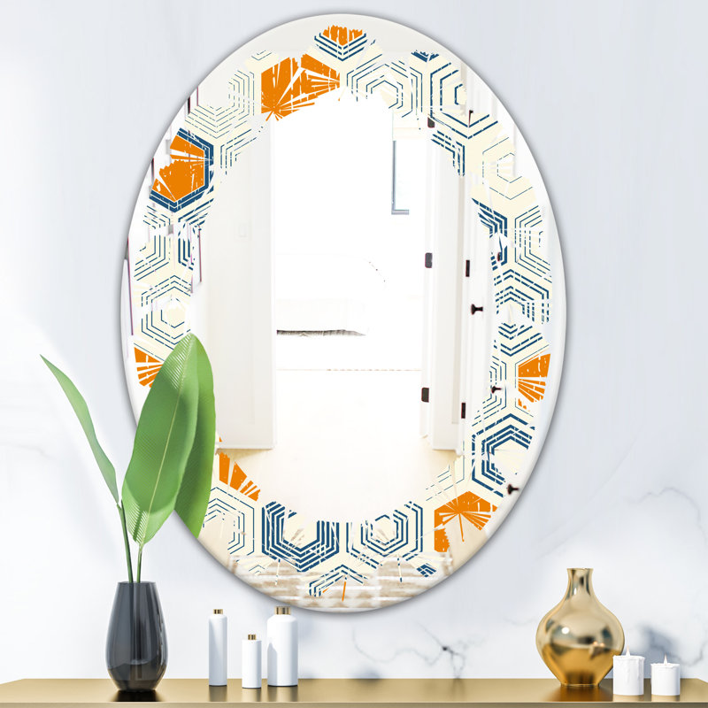 Miroir mural Hexagon, H 31,5 po x l 23,7 po