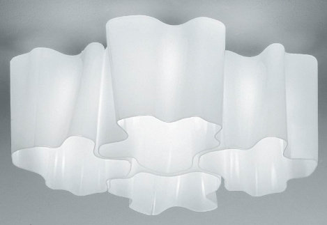 Logico Quadruple Nested 4-Light Semi Flush Mount, 8.25" H x 17.75" W x 13" D, Incandescent