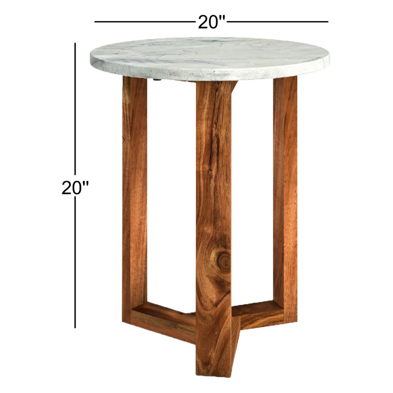 Table de bout Calice, Brun
