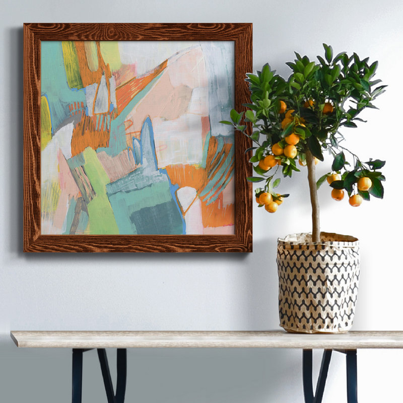 Candied Sherbet II - Toile encadrée de qualité supérieure - prête à être accrochée, H 31,5 po x l 31,5 po x P 1 po