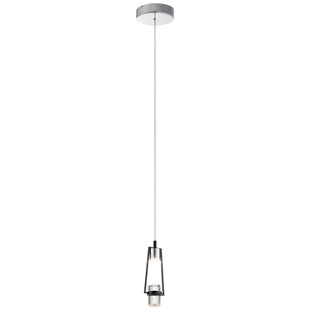 Ayse™ 1 - Light Chrome/Matte Black LED Single Pendant