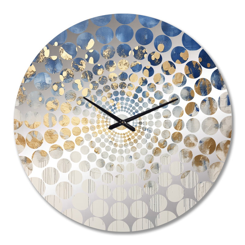 Horne - Horloge murale peinture abstraite, Grand