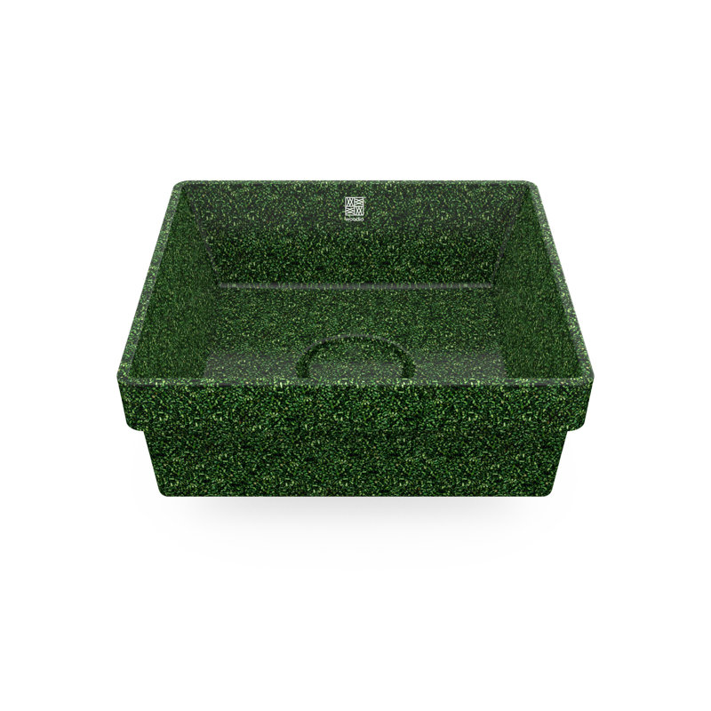 Cube40 15.75'' L Bathroom Sink, Moss