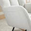 Chaise berçante en tissu avec repose-pieds Teddy-1243860967