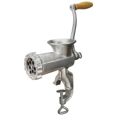 Corona Cast Iron Meat Grinder, Manual Meat Mill, Sausage Stuffer, Clamp Easily on Any Countertop, Gray