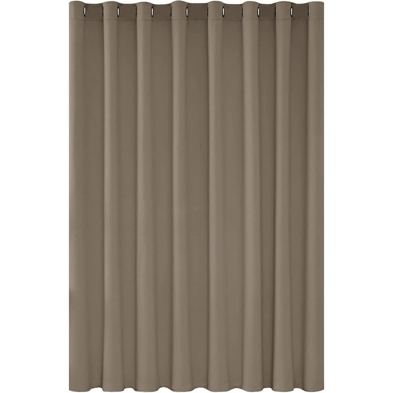 Door Curtain Single Panel, Taupe, 254 W x 214 D cm