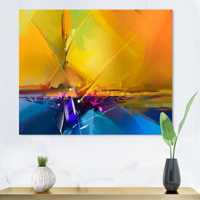 Impression sur toile Modern Ocean Waves Impression II - Floater