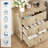 Natural Wood Modern Fluted 3-Drawer Dresser – 28" Wide Storage Chest with Metal Handles, Easy Assembly, Ideal for Bedroom, Living Room & Hallway-1490918607