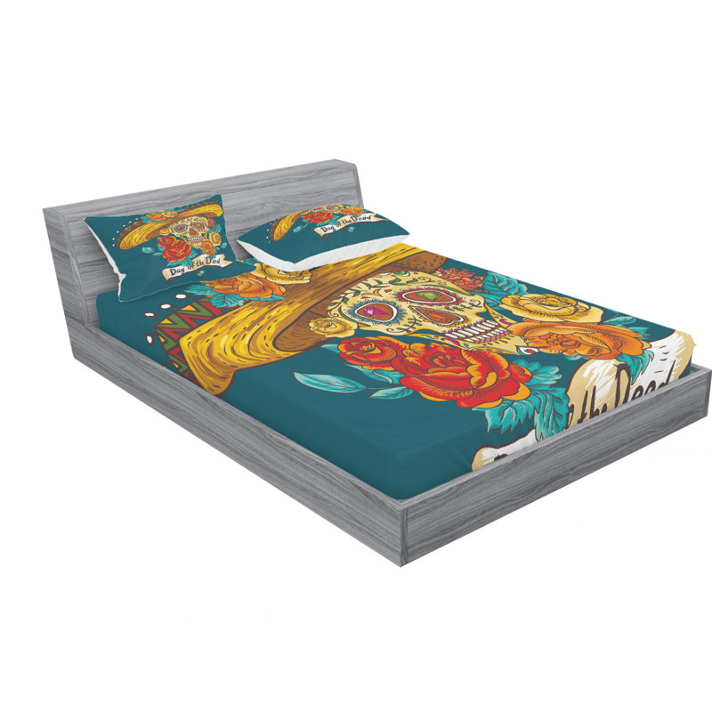 Ensemble de draps mexique hat avec roses
