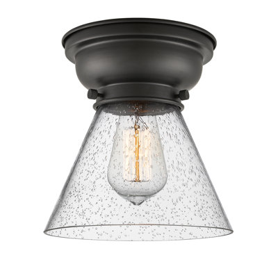 Aditi Cone 1 Light 8" Flush Mount