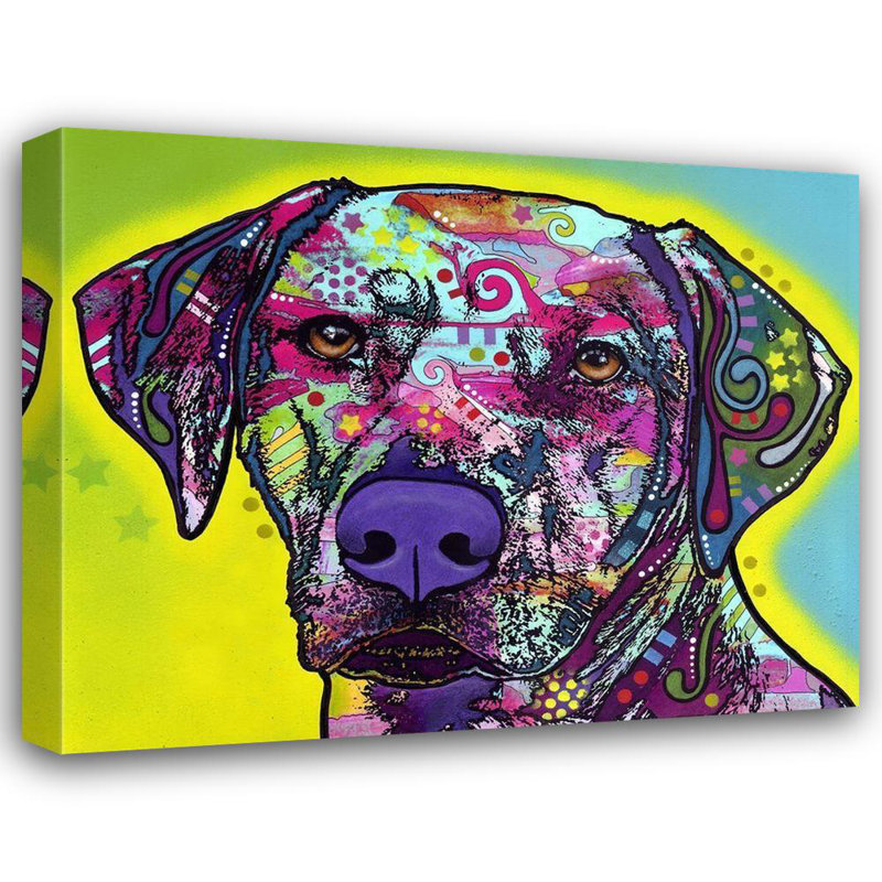 Art sur toile de la collection Dean Russo de Red Barrel Studio®: Rhodesian Ridgeback, H 36 po x l 45 po