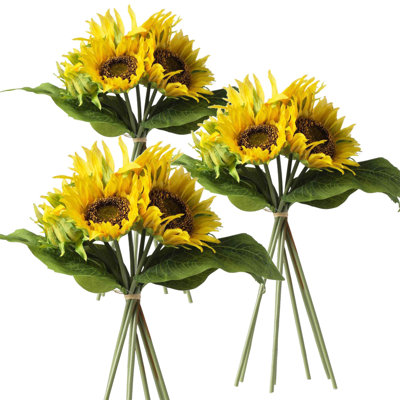 Ensemble de 3, paquet de tournesol 14 x 14 x 15 po x 7 po