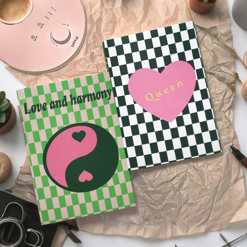 Ensemble de 5 faux livres décoratifs de style Dopamine