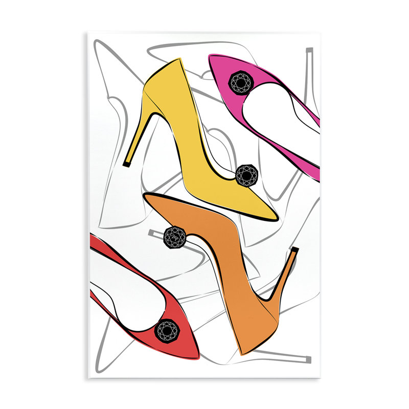«Bright Happy Heels» par Martina Pavlova, H 15 po x l 10 po