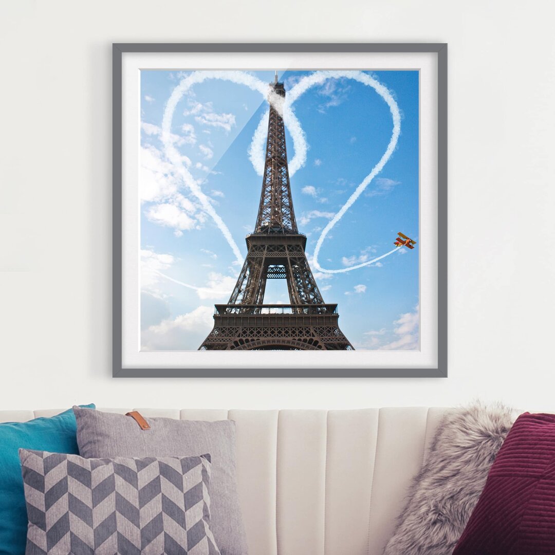 Gerahmtes Poster Paris - Stadt der Liebe