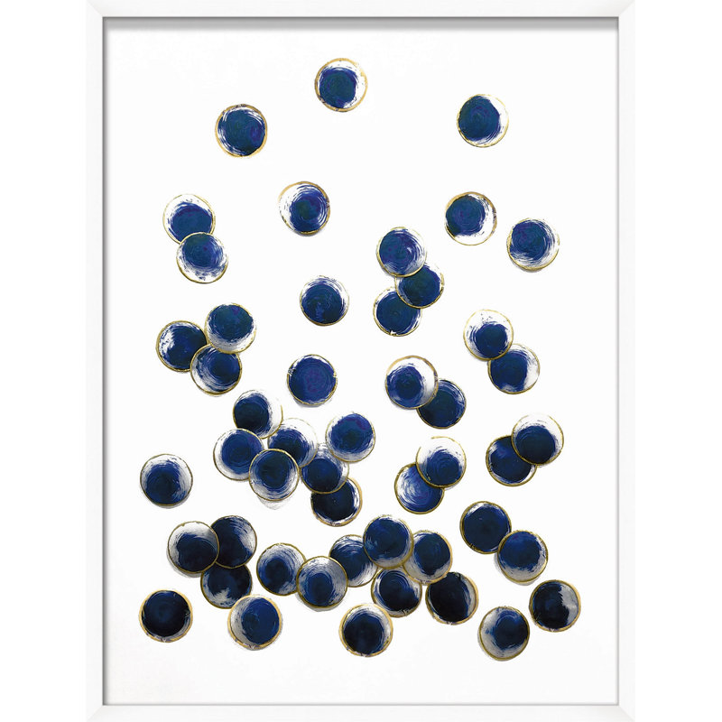 Large Indigo Spray 1 Print