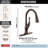Ophelia Oil Rubbed Bronze Kitchen Faucet with Pull Down Sprayer, Modern Single Hole Kitchen Sink Faucet, Single Handle, Venetian Bronze-64667156
