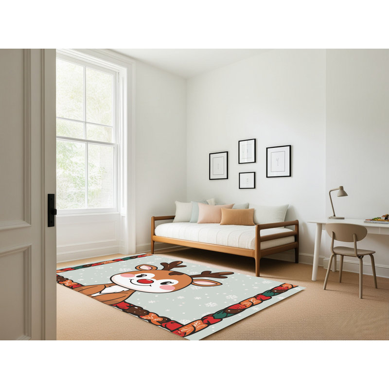 Tapis vacances de Noël The Holiday Aisle®, Rectangle 5 pi x 7 pi
